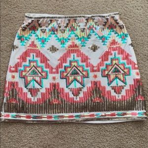 Sequin skirt